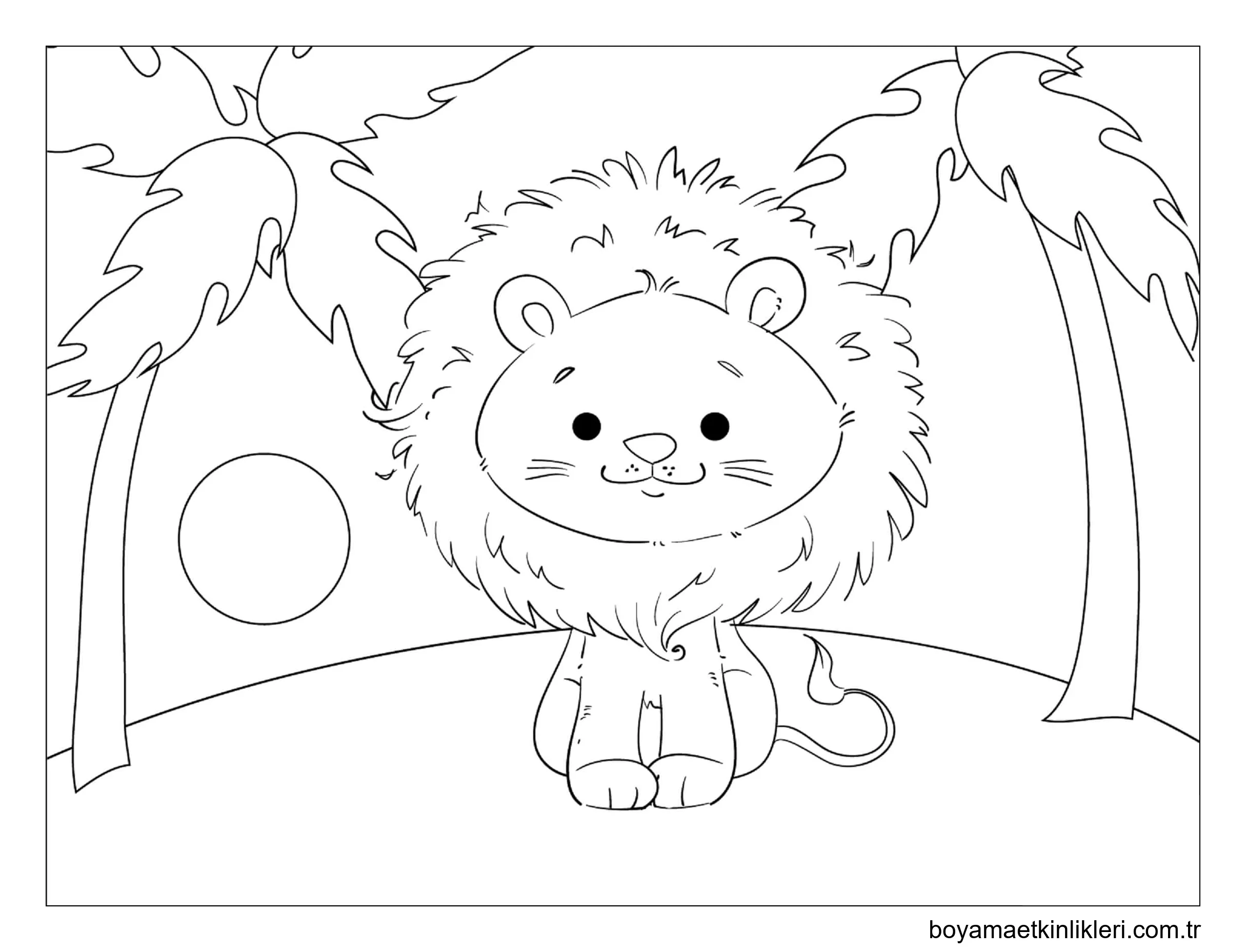 Sahilde Oturan Sevimli Aslan