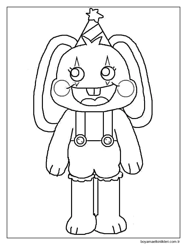 Sevimli Bunzo Tavşanı Ücretsiz Çiz