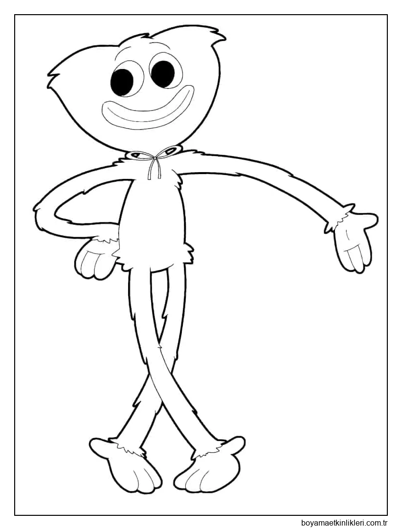 Sevimli Huggy Wuggy çiz
