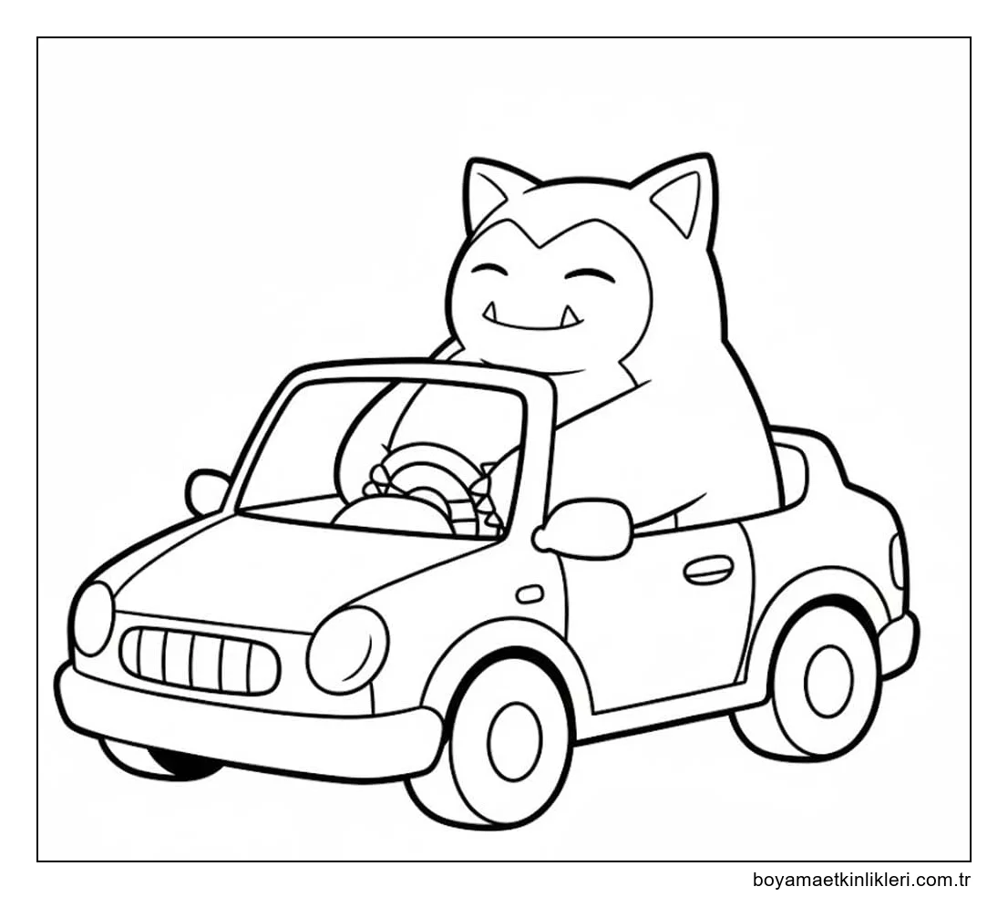 Snorlax Pokémon Çizim görüntüsü