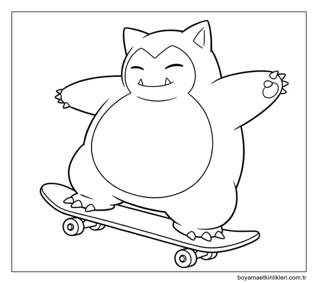Snorlax yazdırılabilir çiz