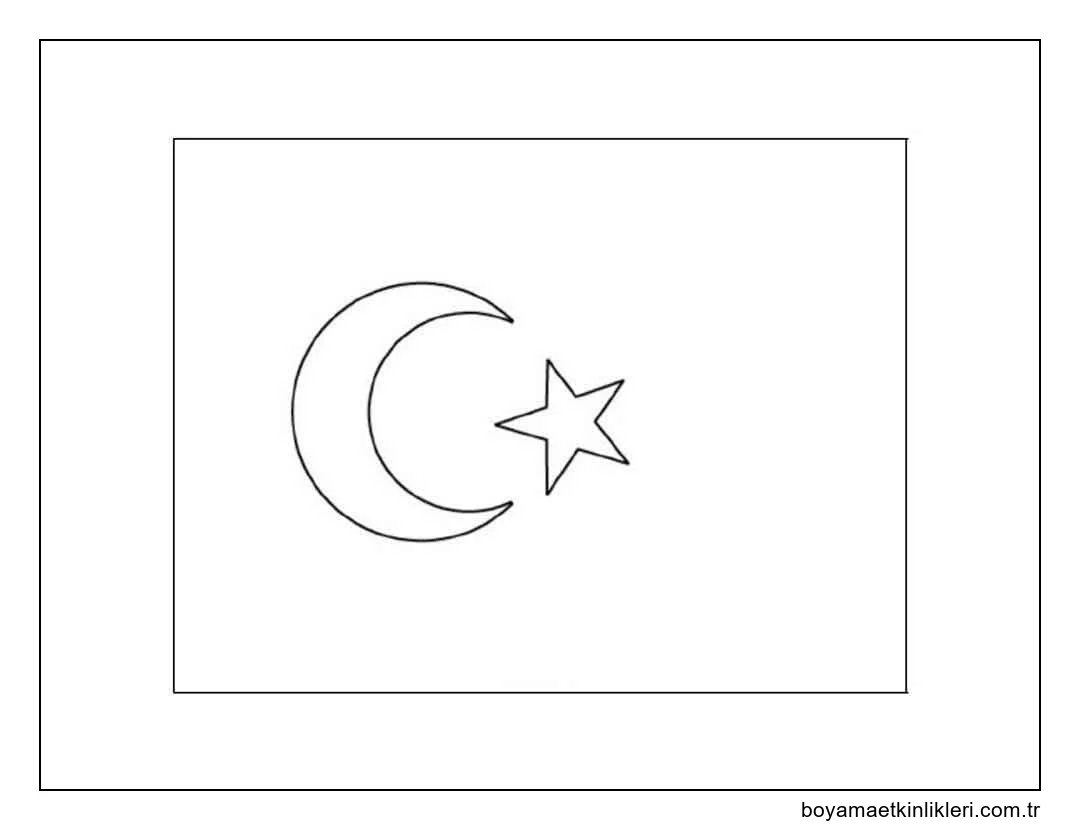 Türkiye'nin Milli Bayrağını Çiz