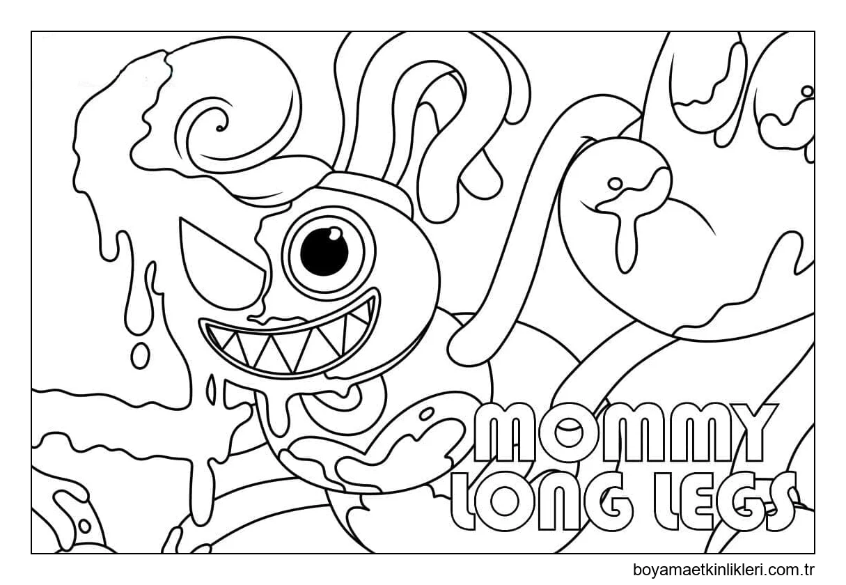 Tüyler ürpertici Uzun Bacaklar Annesini Çiz