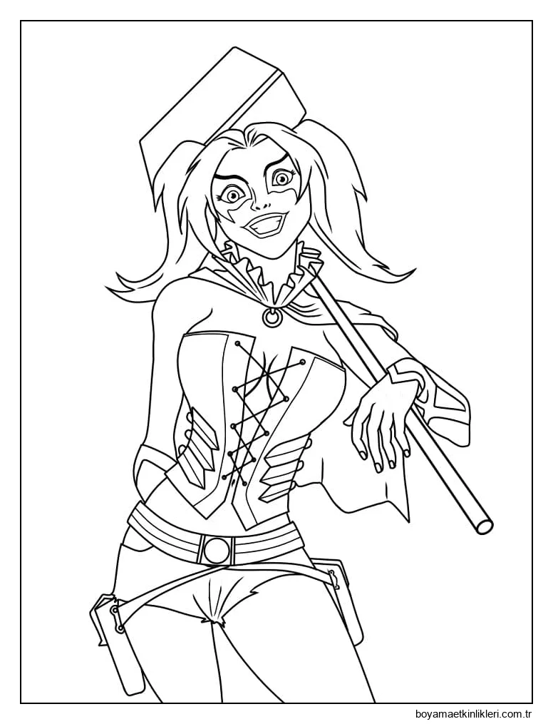 Ücretsiz Harley Quinn Yazdırılabilir