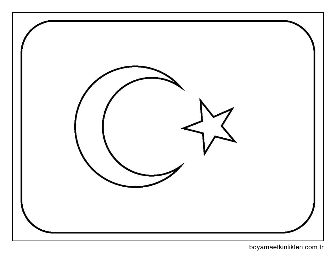 Ücretsiz Yazdırılabilir Türkiye Bayrağı