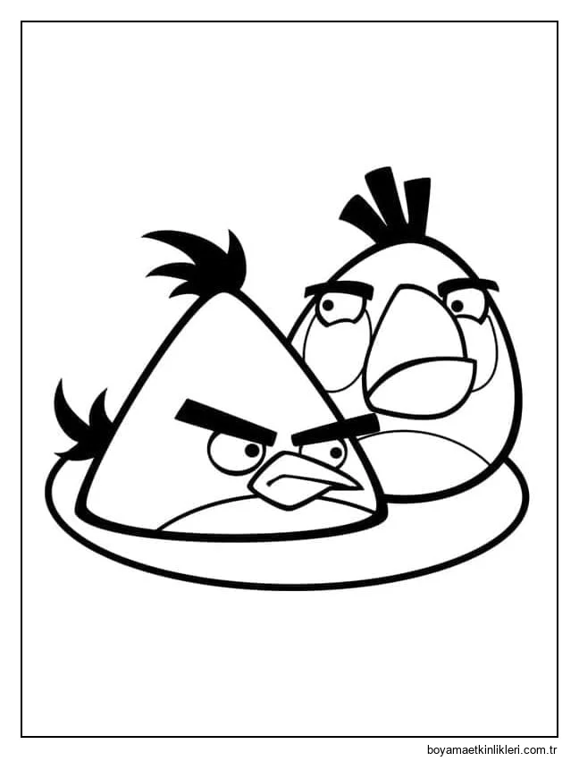 Yazdırılabilir Angry Birds Çocuk Görseli