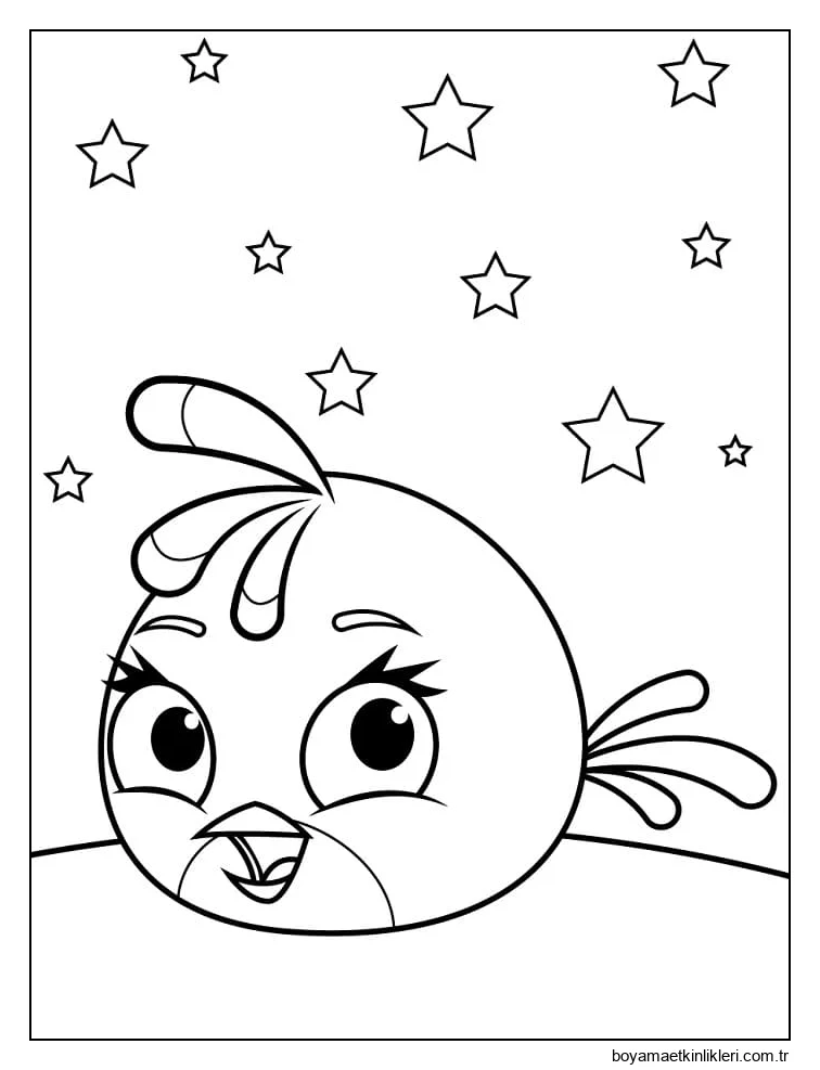 Yazdırılabilir Angry Birds Görseli