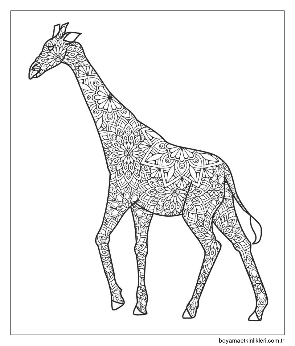 Zürafa Mandala