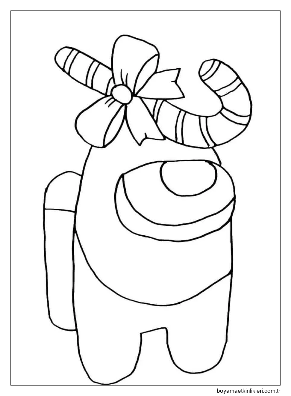 Among Us Şeker Kamışı Ile