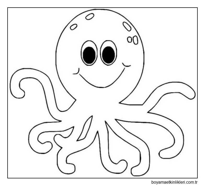 Çizmek Ahtapot ücretsiz yazdırılabilir