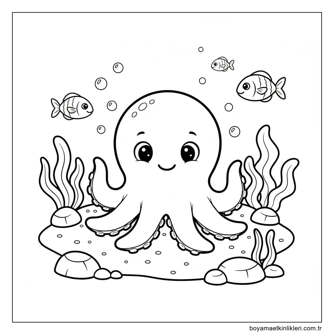 Çizmek Ahtapot yazdırılabilir