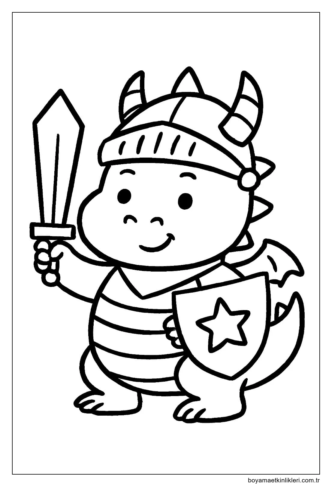 Çizmek Ejderha çocuklar için yazdırılabilir