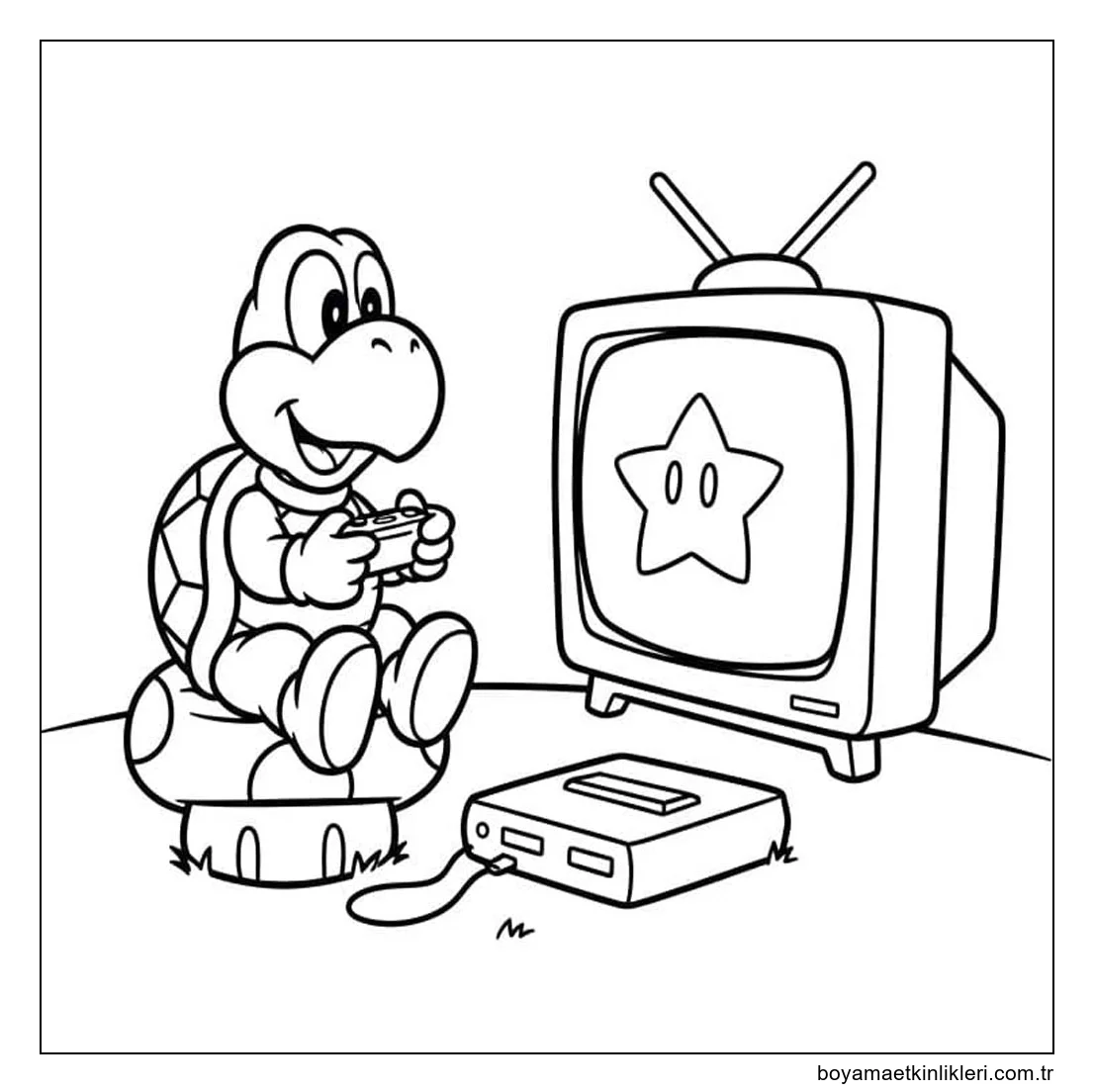 Çizmek Koopa Troopa Yazdırılabilir