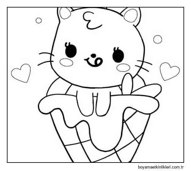 Dondurmada Kawaii Kedisi