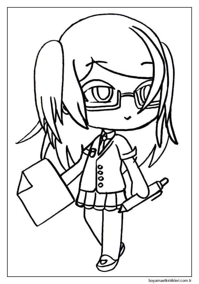 Gacha Life'taki okullu kız