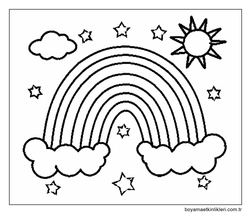 Gökkuşağı çizimi özgür