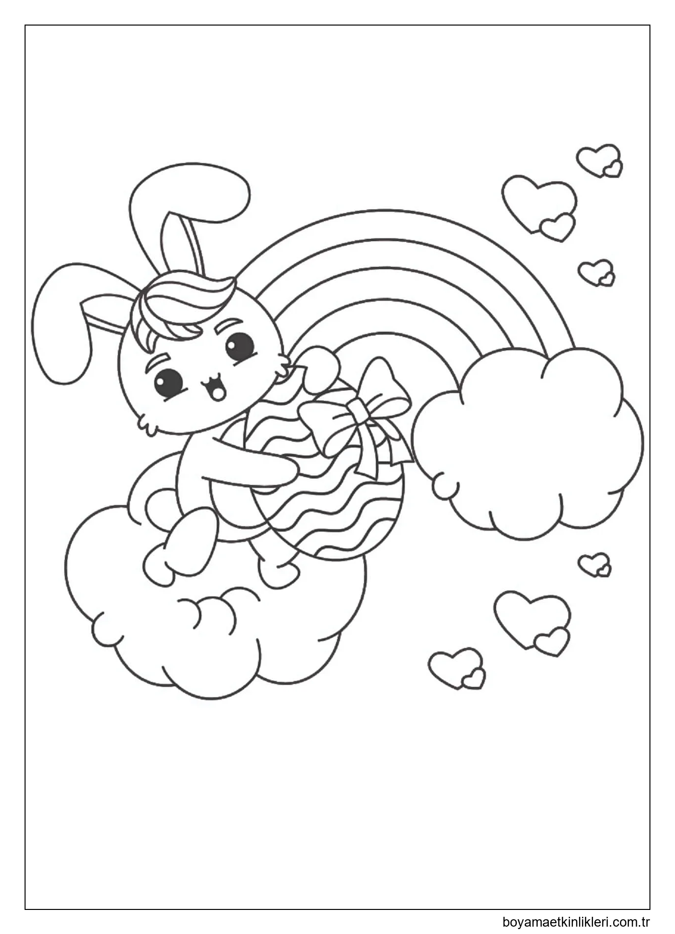 Gökkuşağı ile Paskalya Tavşanı