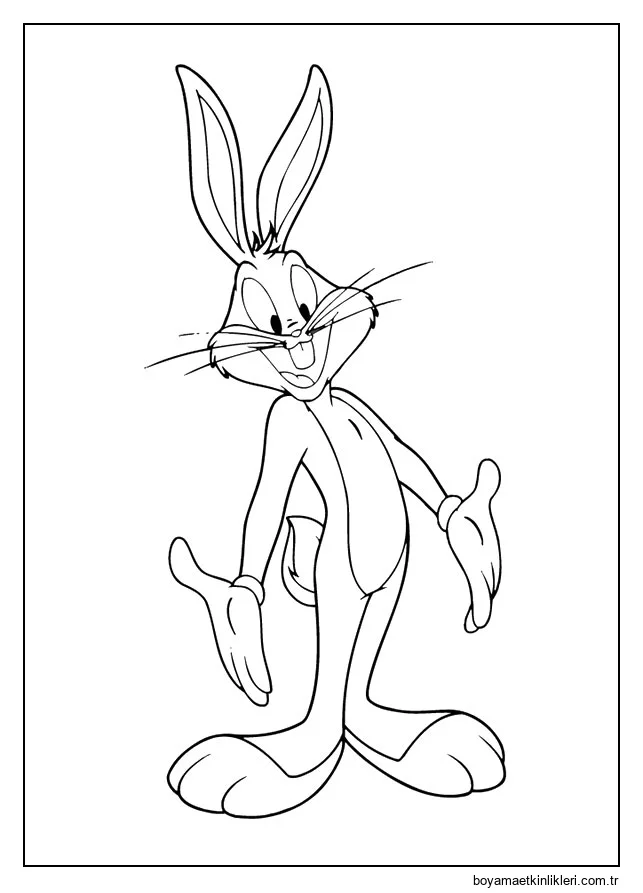 Gülümseyen Bugs Bunny resmi