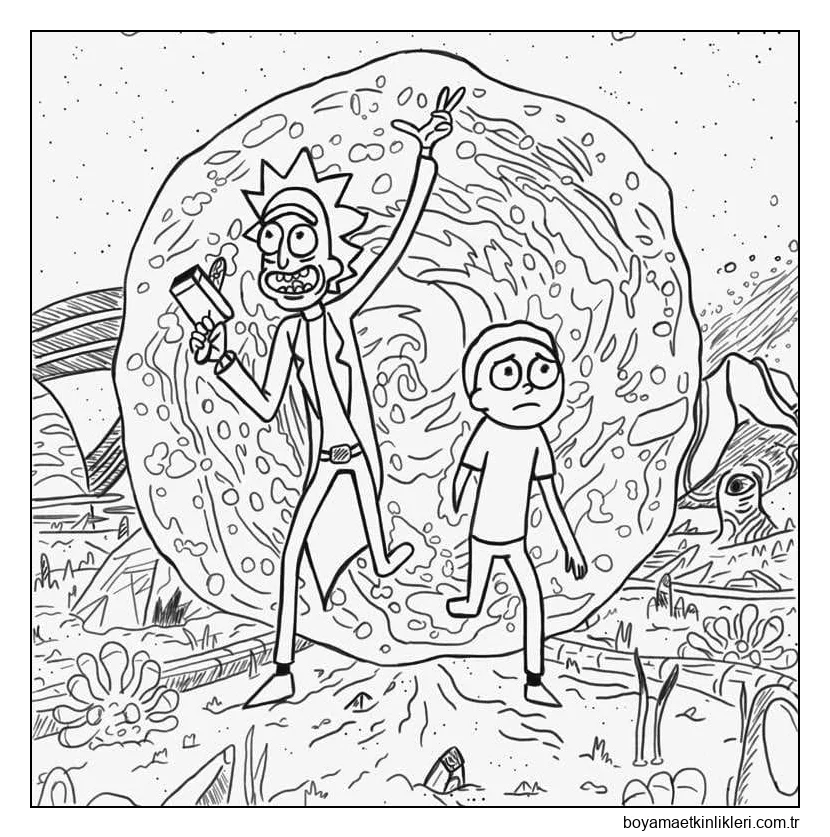 Karikatür Rick ve Morty