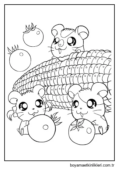 Kawaii Tavşanı ve Sebzeleri