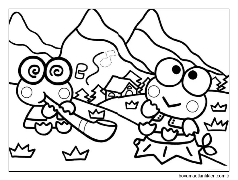 Keroppi resmini çiz