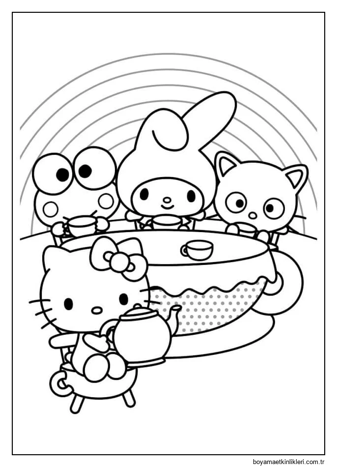 Keroppi yazdırılabilir resim