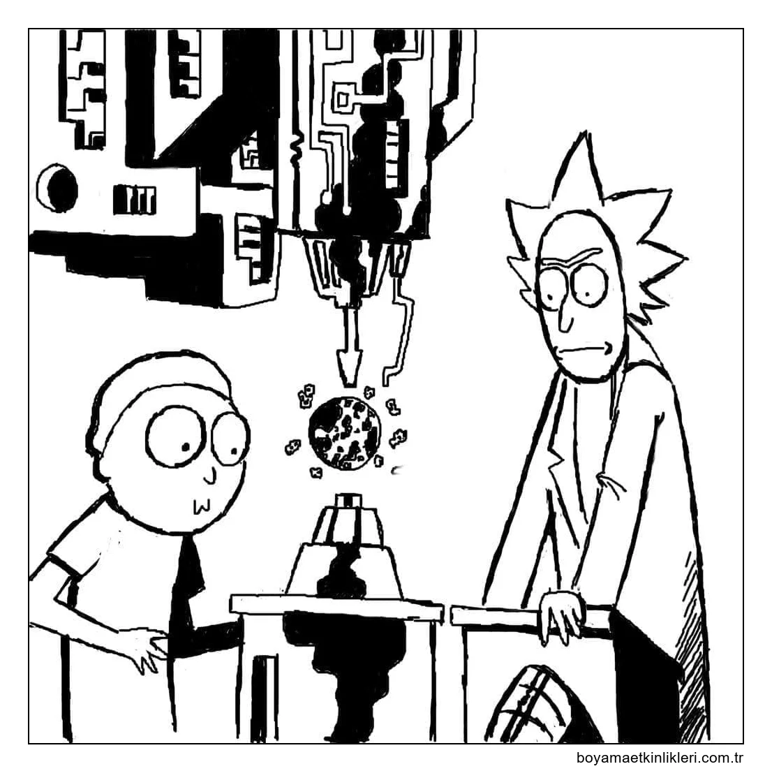 Rick ve Morty Çarşafsız Yiyecek