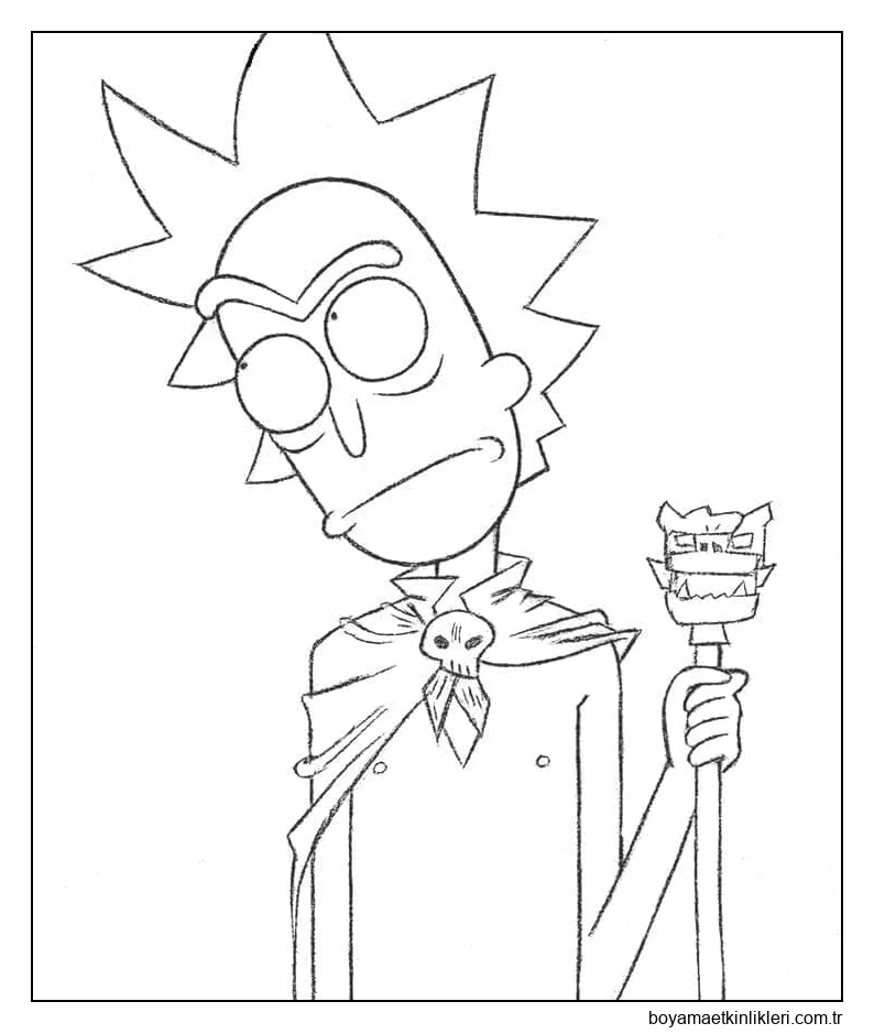 Rick ve Morty Sayfası Yazdırılabilir