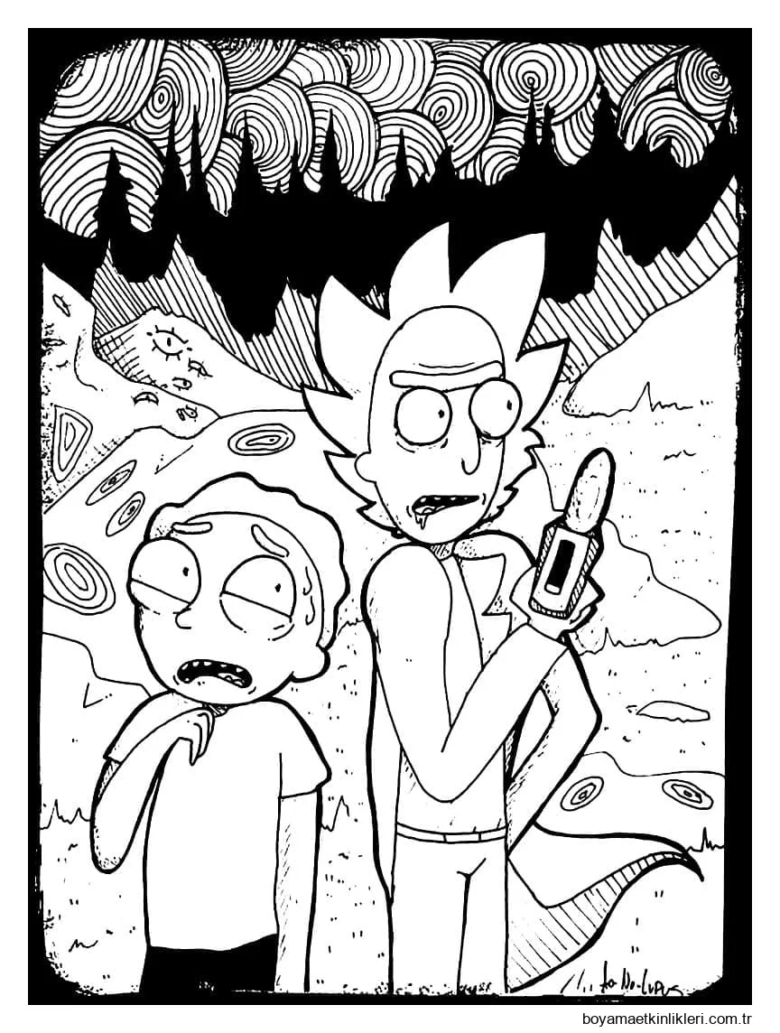 Rick ve Morty Yazdırılabilir