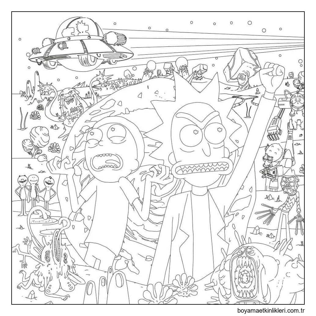 Rick ve Morty'yi Yazdır