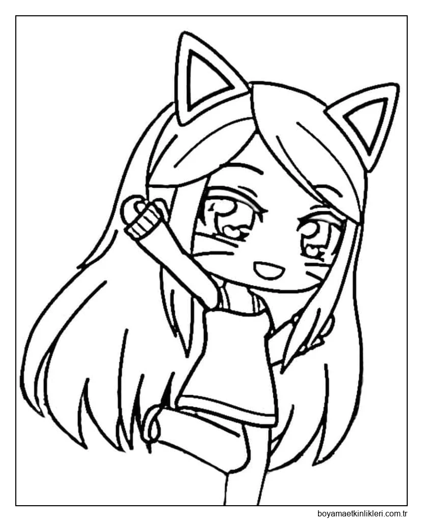 Sevimli kedi kız Gacha Life