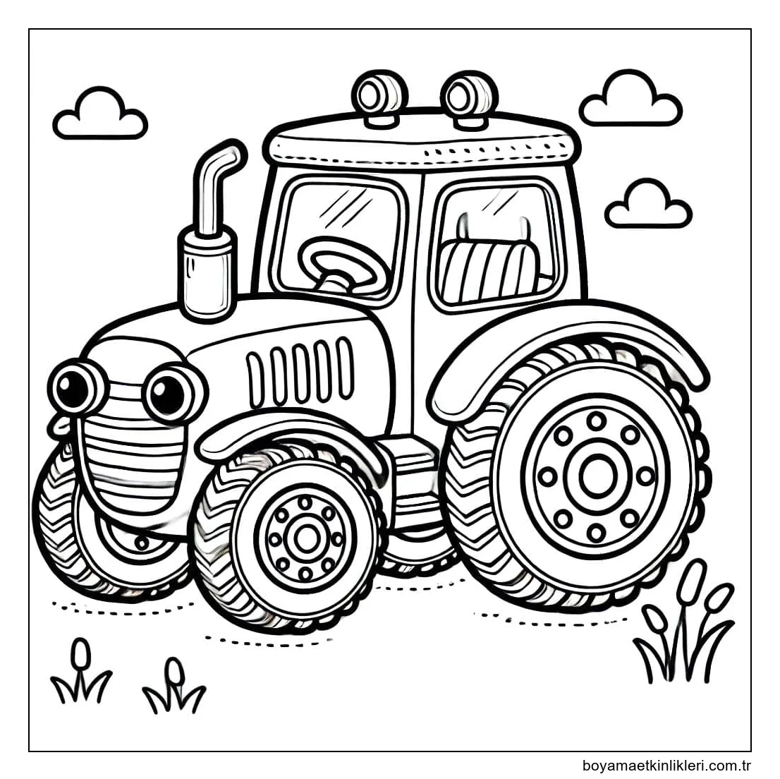 Traktör Çizimi Basit