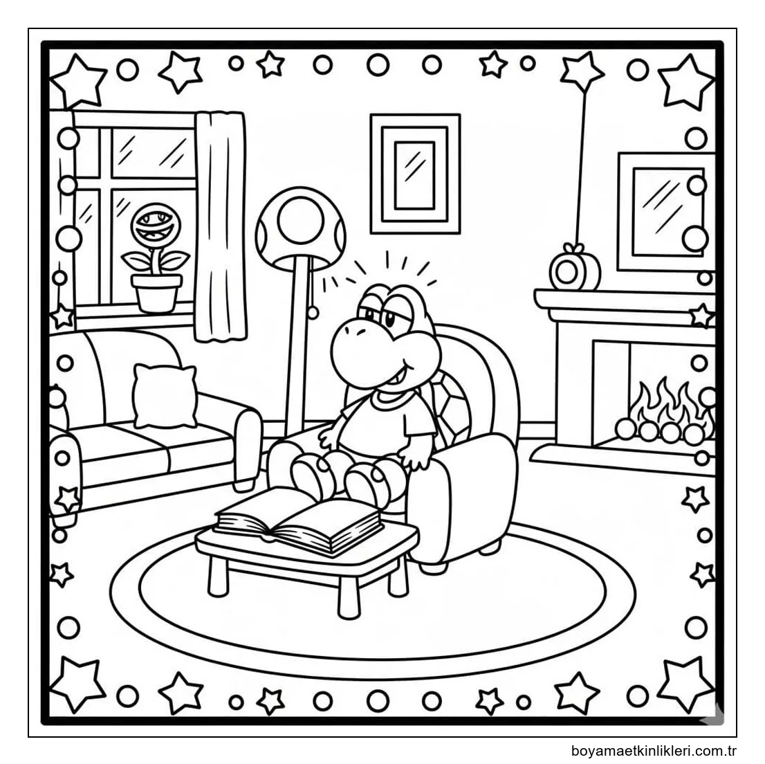 Ücretsiz Yazdırılabilir Koopa Troopa Çizim