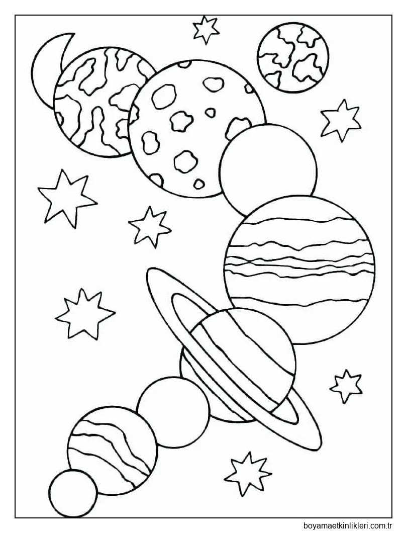 Uzaydaki Gezegenler ve Yıldızlar
